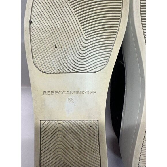 Rebecca Minkoff Açaí Noelle Stud Burgundy Velvet Slip On Loafers Size 8.5 - Picture 8 of 8